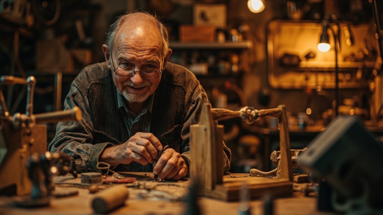 Inventeur bricoleur age 83