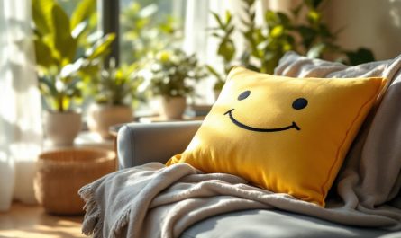 coussin-souriant-pose-sur-un-canape-dans-un-salon-cosy-avec-plantes-et-une-petite-table-dappoint-lumiere-douce-du-matin-filtrant-par-des-rideaux-translucides